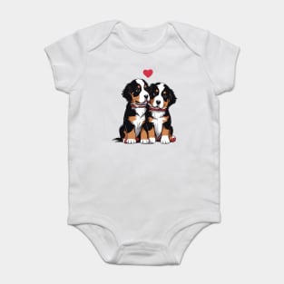 baby bernese mountain puppy Baby Bodysuit